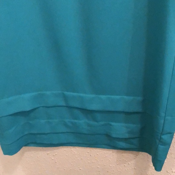 Pink owl, classy women’s Medium dress Beautiful color, blue green sophisticated - Picture 9 of 11